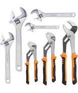7-Pack Adjustable Wrench &amp; Joint Pliers,Tongue and Groove Plier Set with - $1,418.18 MXN