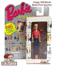 Vintage 1995 Barbie Picnic Blonde Keychain Basic Fun for Mattel  NRFB - $14.95