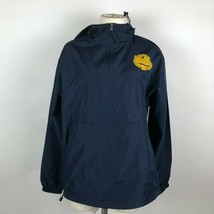 Champion Maine Maritime Academy Navy Blue Hooded Jacket Sz Small - £77.43 GBP