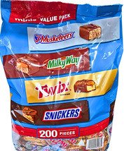 Mars Minis Chocolate Candy Bars Variety Pack 200 Count EXP 01/2026 - $31.06