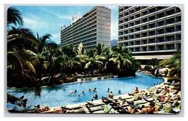 Poolside Alberca Del Hotel Acapulco Guerrero Mexico   Chrome Postcard W23 - £2.19 GBP