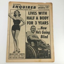 National Enquirer Newspaper October 21 1962 Martine Carol &amp; Her Suicide ... - $28.47