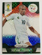 2014 Sofiane Feghouli Panini Prizm World Cup Green Red White Blue 3 Soccer Card - £4.77 GBP