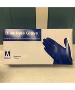 Gloves Medium Blue Nyle, 100 pcs, Powder Free, Textured, Ambidextrous  U... - $30.86 CAD