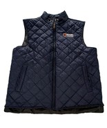 Unisex Dark Blue Navy Full Zip Vest Biggby Coffee Michigan XL Nylon Poly... - $29.00