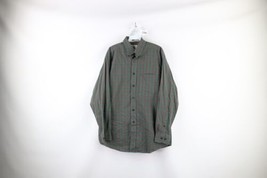 Vintage LL Bean Mens Medium Faded Wrinkle Resistant Collared Button Shirt Plaid - £26.76 GBP