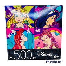 Disney Puzzle 500 Pieces Princess Ariel Jasmine Belle Rapunzel 11&quot; x 14&quot; NEW - £7.01 GBP