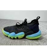 Adidas Trae Young 2 Basketball Shoes Boys 5.5 Black Green Knit Trae-tlie... - $24.74