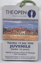 2006 British Open Ticket 1st Practice Round Tiger Woods Wins - £151.51 GBP
