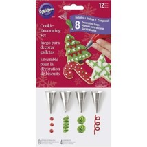 Cookie Decorating Kit 8 Decorating Bags 4 Tips (3, 5, 14, 101) Wilton - £9.24 GBP