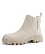 firelli Women Chelsea Ankle Booties Comfortable Boots Ivory Size 10 - $264.84 MXN