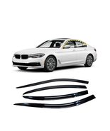 Rain Guards for BMW 5-Series Sedan 2017-2022 (4PCs) Black Tape-On Style - £74.75 GBP
