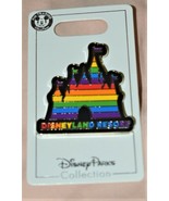 Disneyland Resort Sleeping Beauty Castle Pin~Rainbow~Gay Pride~Large~Rub... - $26.47 CAD
