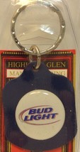 New Bud Light Logo Keychain Porte-Cle Neuf~Usa Product~NOS~ANHEUSER-BUSCH ~ Nwt - £6.23 GBP