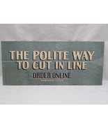 Potbelly Sandwich Works Order Online Promotion Countertop Sign - $44.55