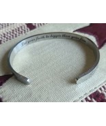 Inspirational~Stainless Steel Bracelet~&quot;Let Your Faith Be Bigger Than Yo... - €25,68 EUR