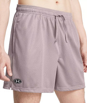 Under Armour Men&#39;s Icon Mesh Shorts Tetra Gray/White Size XL Active 5&quot; i... - $24.14