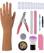 Silicone Left Hand for Manicures Practice, Flexible Nail Art Training Si... - $39.99