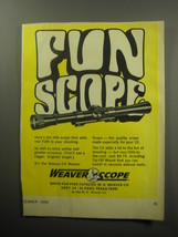 1968 Weaver C4 scope Ad - Fun scope - £14.88 GBP