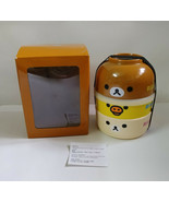 SAN-X Rilakkuma Korilakkuma Kiiroitori Melamine Food Storage Box &amp; Bowl ... - £23.59 GBP