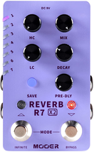 Mooer R7X2 Reverb X2 Dual Foot-switch Stereo Reverb Pedal - £110.65 GBP