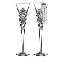 Waterford Crystal Happiness Flutes Pair 2021 Times Square New Years #105... - $190.00