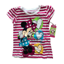 Disney Minnie And Mickey Kids Tshirts (4T, Pink Stripe) - $5.87