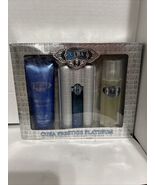 Cuba Prestige Platinum For Men Set Eau De Toilette Shower Gel After Shave - $365.33 MXN