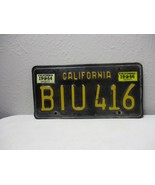 1964 1965 1966 CALIFORNIA License Plate # BIU 416 vintage - $1,128.81 MXN
