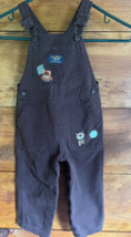 OshKosh Bgosh Vestbak Toddler Size 24M Overalls Brown Denim - £11.90 GBP