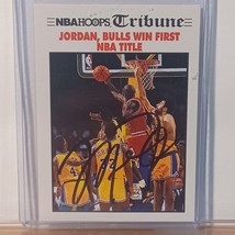 1991-92 Hoops Michael Jordan Tribune Bulls Win First Nba Title #542 Card - £258.17 GBP
