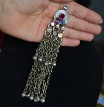LK-Coin Tassel Pendant, Yemeni Vintage jewellery, Yemen silver pendant (... - £58.85 GBP