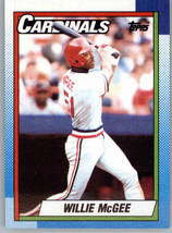 1990 Topps 285 Willie McGee  St. Louis Cardinals - £0.77 GBP