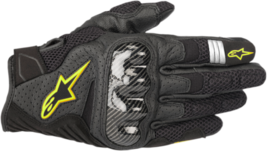 Alpinestars Mens Road SMX-1 V2 Gloves Black Yellow 2XL - £55.71 GBP