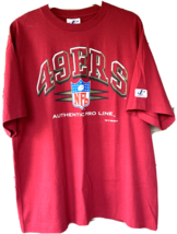 VTG San Francisco 49ers T Shirt Single Stitch Mens XL Cotton 1996 USA NF... - £106.28 GBP
