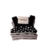 DIESEL 2-PACK Girls SPORTS BRA Heather Grey / Black Silver Stars - Small... - $43.94