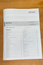 FC 91 FC91 STIHL Edger Illustrated Parts List Manual - £10.70 GBP