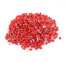 uxcell 1000pcs TE1010 Dual Wire Insulated Ferrule Terminal for 2x18 AWG Line - £26.37 GBP