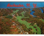 Aerial View Rodman Eastman Park Rochester New York NY UNP Chrome Postcar... - $2.92