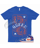 QUEEN T Shirt for 1 Mid Game Royal Blue Jordan Rush Orange Knicks Wheati... - £18.49 GBP+
