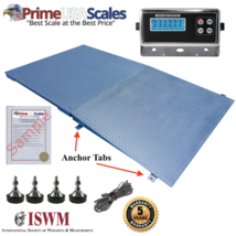New 9,000 lb x 1 lb 5&#39;x5&#39; (60&quot; x 60&quot;) Floor Scale / Pallet Scale with Ramp - £955.23 GBP