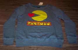 WOMEN&#39;S TEEN Juniors  I LOVE PAC-MAN PACMAN Crew Sweatshirt XS NEW w/ TAG - $29.70