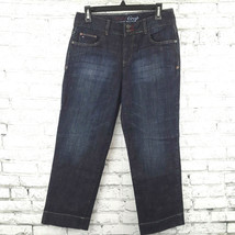 Vintage Tommy Hilfiger Jeans Womens 6 Blue Hope Crop Capri Dark Wash Str... - $19.95