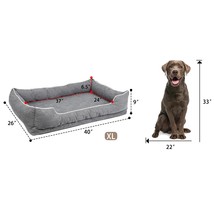 Dog Bed Washable Pet Sofa Breathable Soft Couch for Puppies Cats Sleepin... - £43.57 GBP