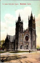 Canada Quebec Montreal St. James Methodist Church 1907-1915 Antique Postcard - £5.99 GBP