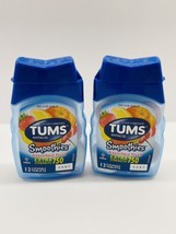 2 X TUMS Smoothies Extra Strength Assorted Fruit Antacid Chewable Tablets 12 Ct - £8.62 GBP