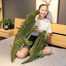 Stuffed Animal Real Life Alligator Plush Toy Simulation Crocodile Dolls Creative - £22.23 GBP
