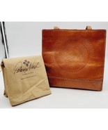 Patricia Nash Handbag Tote Italian Leather Tooled Medallion Shoulder Ric... - $129.00