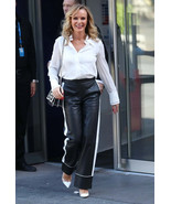 Handmade Stylish Party Wear Fit Women&#39;s Pant Black Soft Leather Lambskin... - $154.27 CAD+