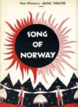 Song of Norway Souvenir Program &amp; Program Paul Winston&#39;s 1957 Columbus Ohio - £17.10 GBP